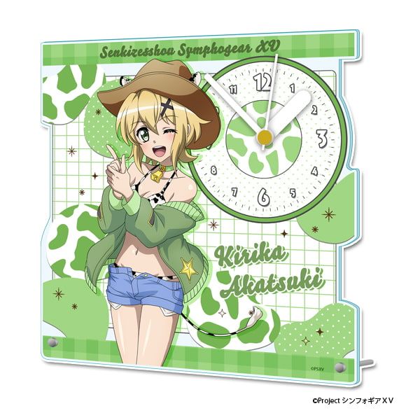 戦姫絶唱シンフォギアＸＶ 描き下ろし アクリル置時計【暁 切歌】カウガールver.