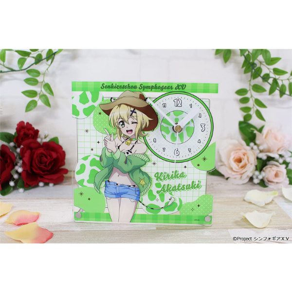 戦姫絶唱シンフォギアＸＶ 描き下ろし アクリル置時計【暁 切歌】カウガールver.