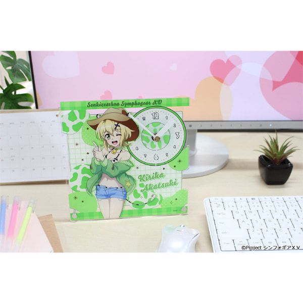 戦姫絶唱シンフォギアＸＶ 描き下ろし アクリル置時計【暁 切歌】カウガールver.