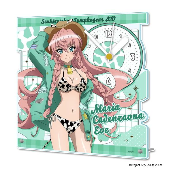 戦姫絶唱シンフォギアＸＶ 描き下ろし アクリル置時計【マリア・カデンツァヴナ・イヴ】カウガールver.