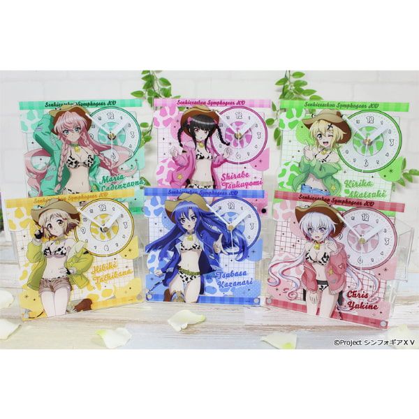 戦姫絶唱シンフォギアＸＶ 描き下ろし アクリル置時計【マリア・カデンツァヴナ・イヴ】カウガールver.