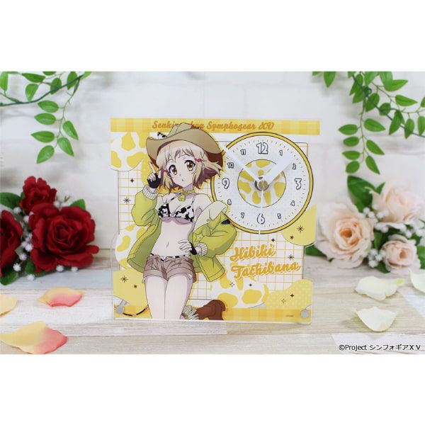 戦姫絶唱シンフォギアＸＶ 描き下ろし アクリル置時計【立花 響】カウガールver.