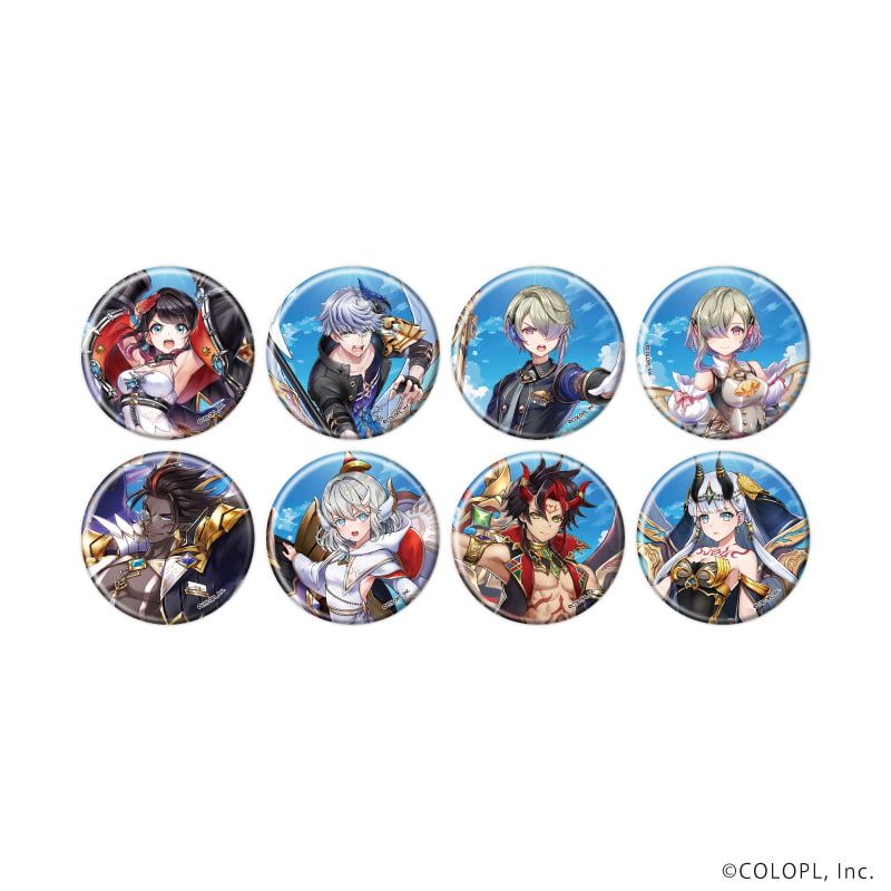 缶バッジ「白猫プロジェクト」15/コンプリートセット(全8種)(公式イラスト)