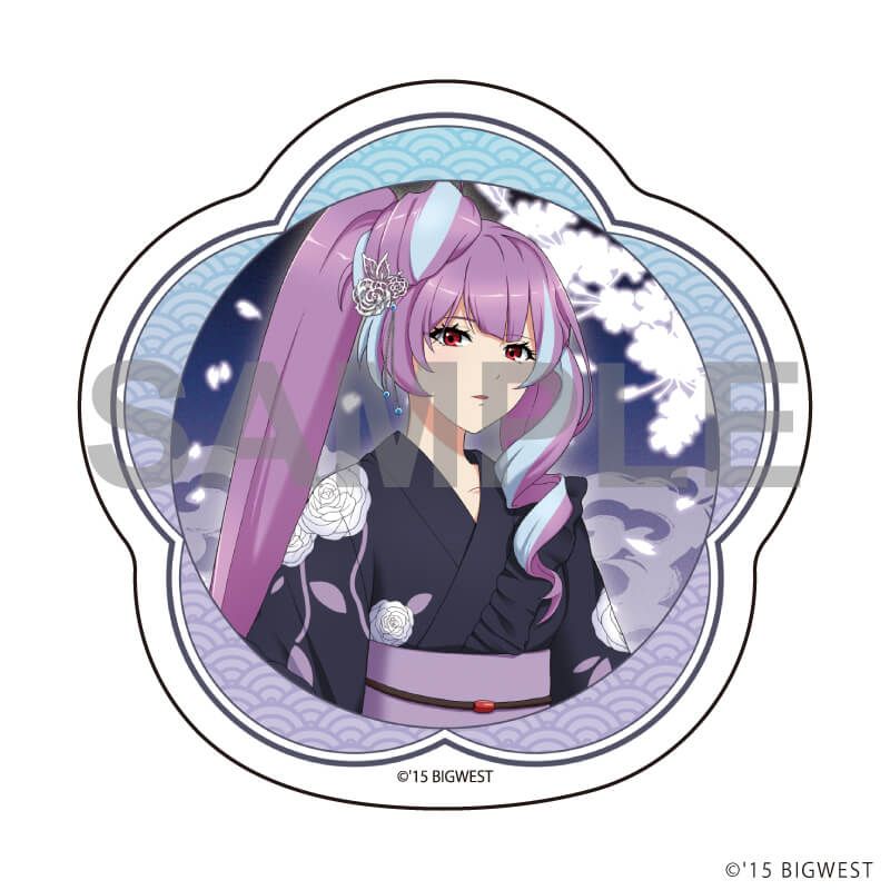 ダイカットステッカー「『マクロスF』『マクロスΔ』」04/美雲・ギンヌメール(描き起こしイラスト)