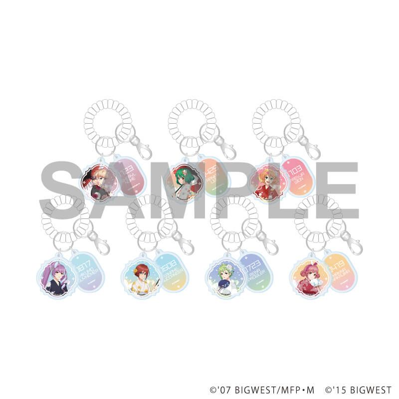 ロッカーキー風キーホルダー「『マクロスF』『マクロスΔ』」01/コンプリートセット(全7種)(描き起こしイラスト)