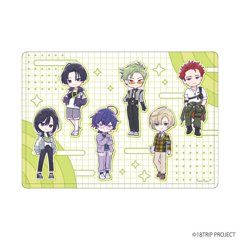 キャラクリアケース『18TRIP』01/集合デザイン(グラフアートイラスト)