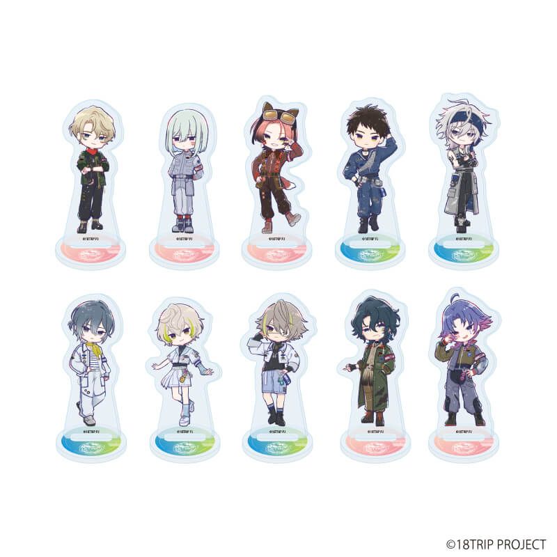 アクリルぷちスタンド『18TRIP』08/コンプリートセット(全10種)(グラフアートイラスト)