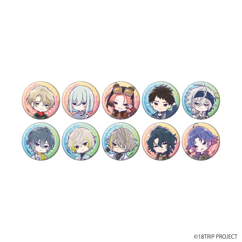 缶バッジ『18TRIP』09/コンプリートセット(全10種)(グラフアートイラスト)
