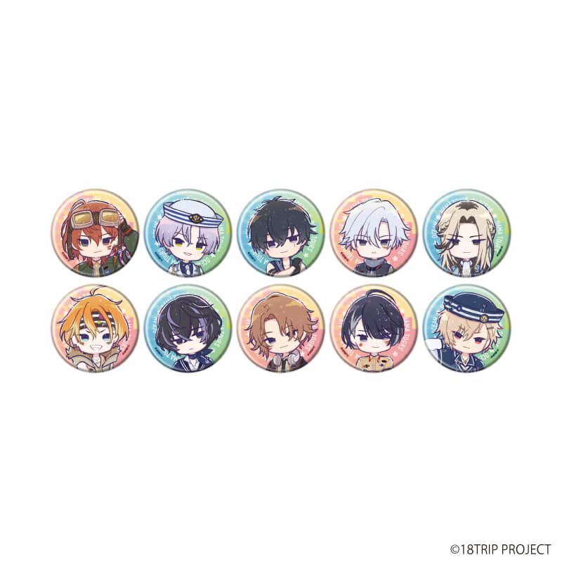 缶バッジ『18TRIP』08/コンプリートセット(全10種)(グラフアートイラスト)