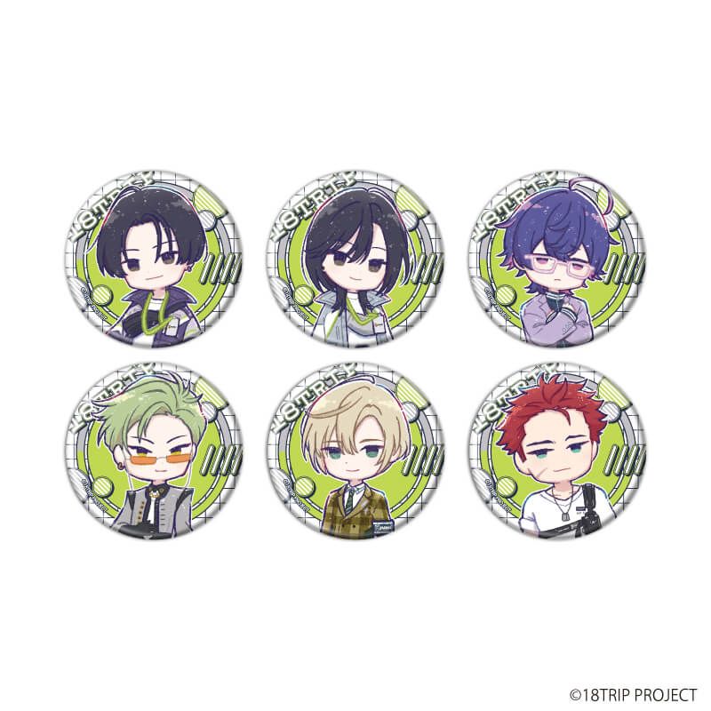 缶バッジ『18TRIP』10/ブラインド(6種)(グラフアートイラスト)