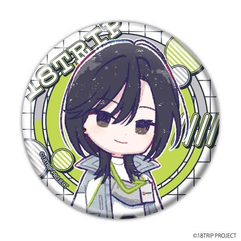 缶バッジ『18TRIP』10/ブラインド(6種)(グラフアートイラスト)