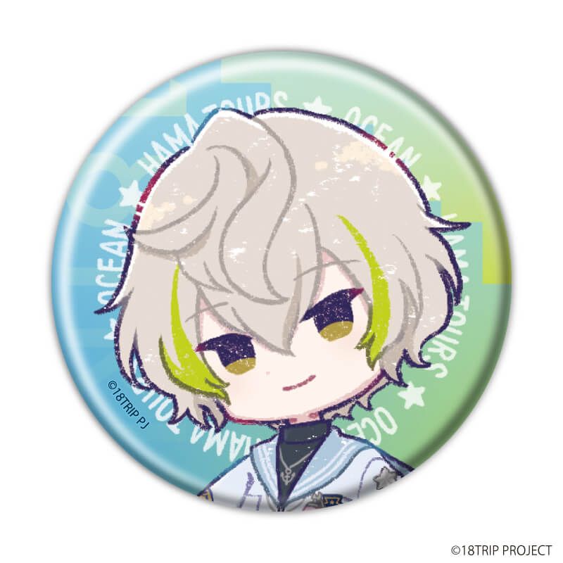 缶バッジ『18TRIP』09/ブラインド(10種)(グラフアートイラスト)