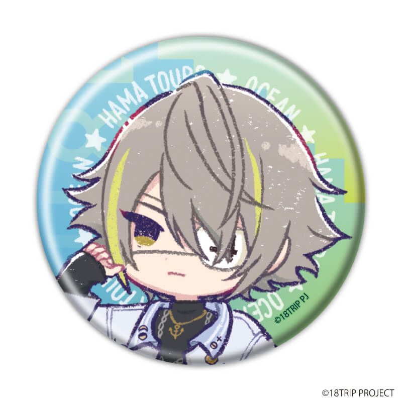 缶バッジ『18TRIP』09/ブラインド(10種)(グラフアートイラスト)