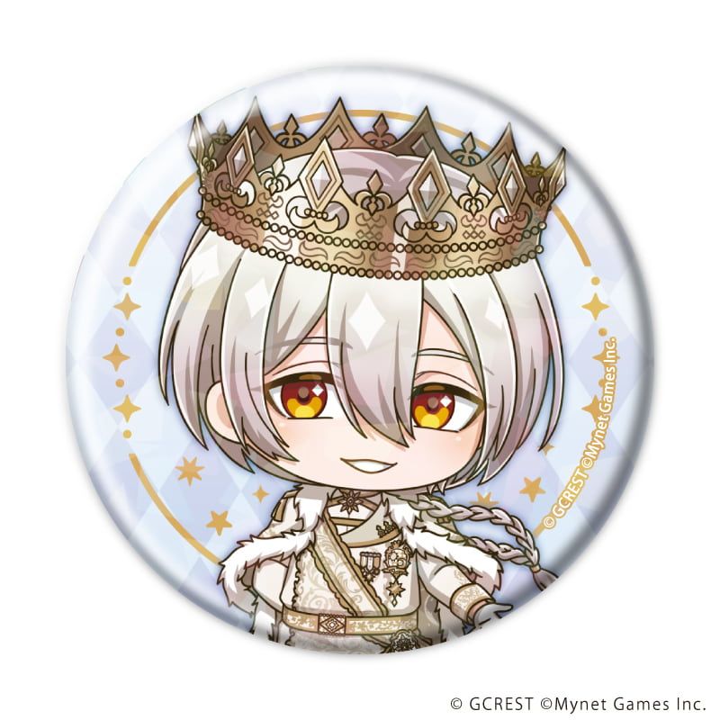 ホログラム缶バッジ(57mm)「夢王国と眠れる100人の王子様」27/コンプリートセット(全8種)(ミニキャライラスト)