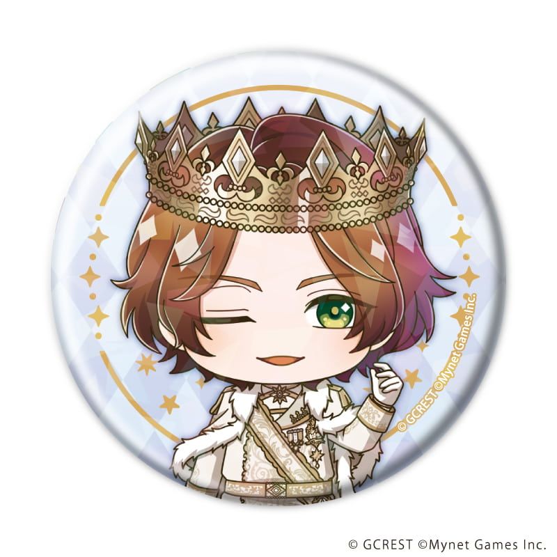 ホログラム缶バッジ(57mm)「夢王国と眠れる100人の王子様」26/コンプリートセット(全8種)(ミニキャライラスト)