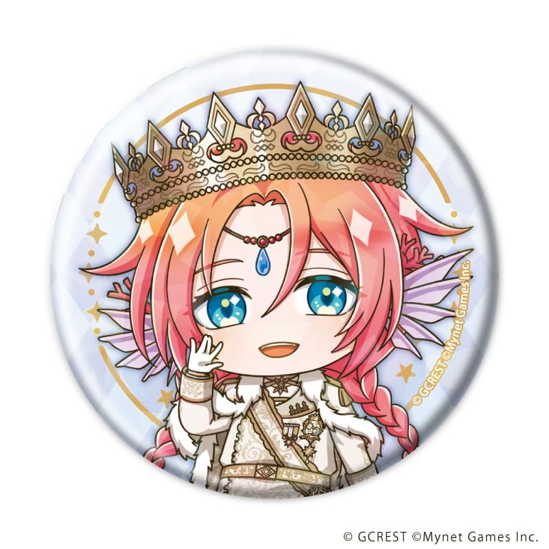 ホログラム缶バッジ(57mm)「夢王国と眠れる100人の王子様」26/コンプリートセット(全8種)(ミニキャライラスト)