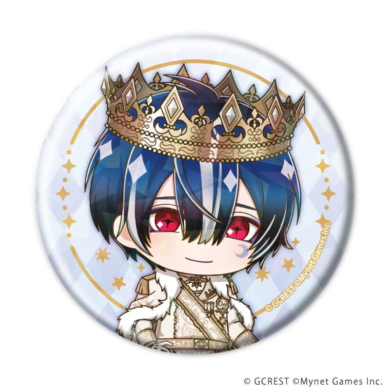 ホログラム缶バッジ(57mm)「夢王国と眠れる100人の王子様」26/コンプリートセット(全8種)(ミニキャライラスト)