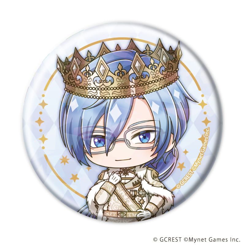 ホログラム缶バッジ(57mm)「夢王国と眠れる100人の王子様」26/コンプリートセット(全8種)(ミニキャライラスト)