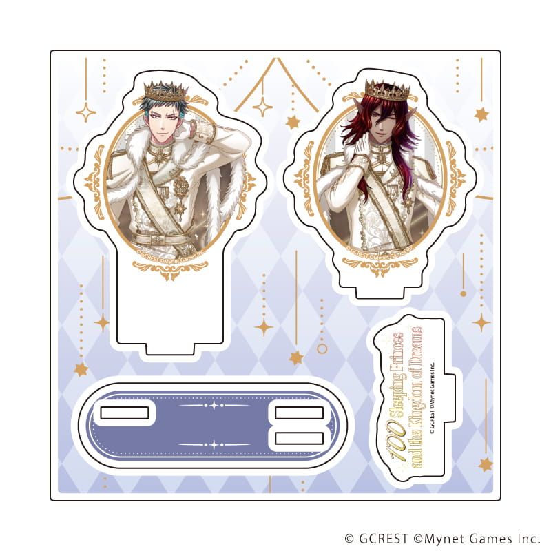 アクリルスタンドプレート「夢王国と眠れる100人の王子様」72/ジェット&ディオン(公式イラスト)