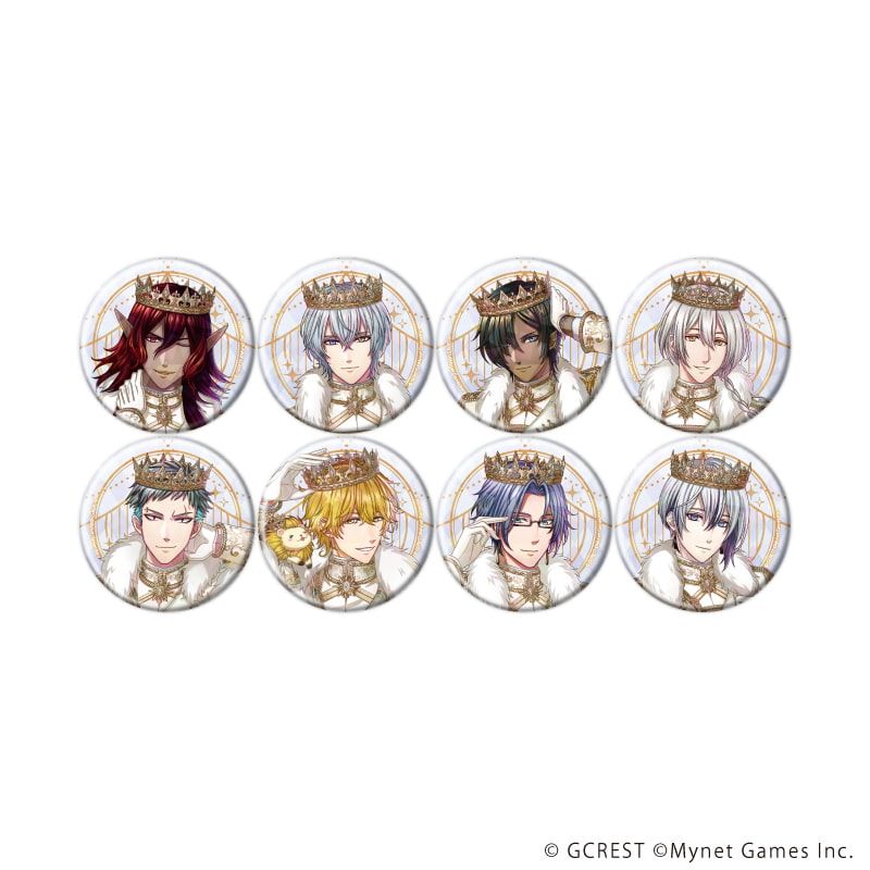 ホログラム缶バッジ(57mm)「夢王国と眠れる100人の王子様」25/コンプリートセット(全8種)(公式イラスト)