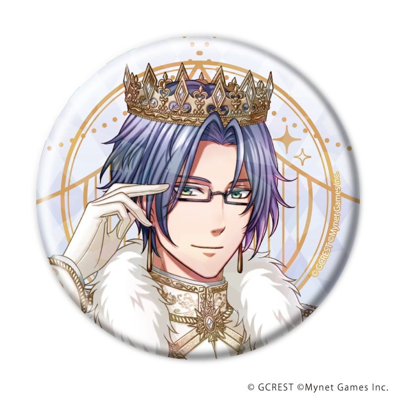 ホログラム缶バッジ(57mm)「夢王国と眠れる100人の王子様」25/コンプリートセット(全8種)(公式イラスト)