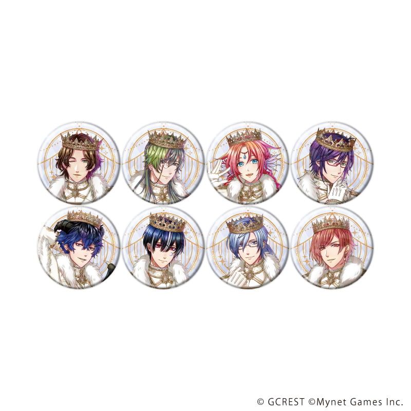 ホログラム缶バッジ(57mm)「夢王国と眠れる100人の王子様」24/コンプリートセット(全8種)(公式イラスト)