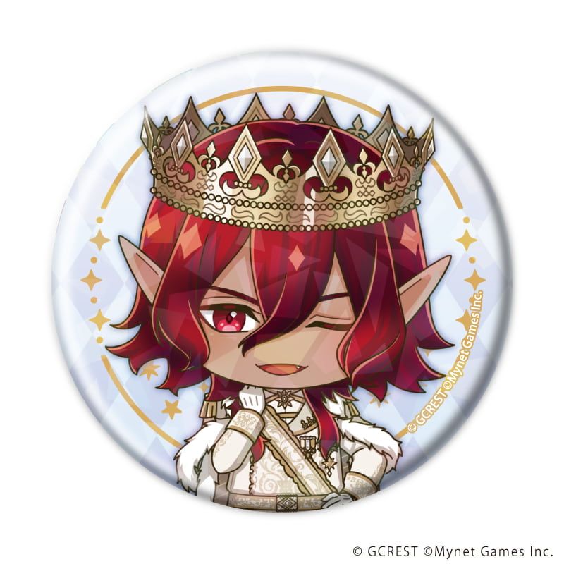 ホログラム缶バッジ(57mm)「夢王国と眠れる100人の王子様」27/ブラインド(8種)(ミニキャライラスト)