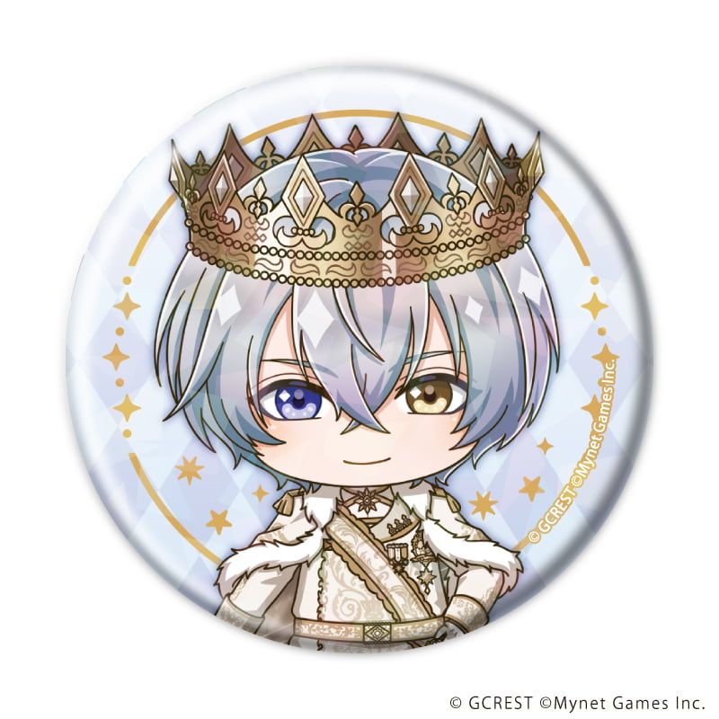 ホログラム缶バッジ(57mm)「夢王国と眠れる100人の王子様」27/ブラインド(8種)(ミニキャライラスト)