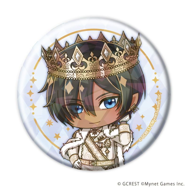 ホログラム缶バッジ(57mm)「夢王国と眠れる100人の王子様」27/ブラインド(8種)(ミニキャライラスト)