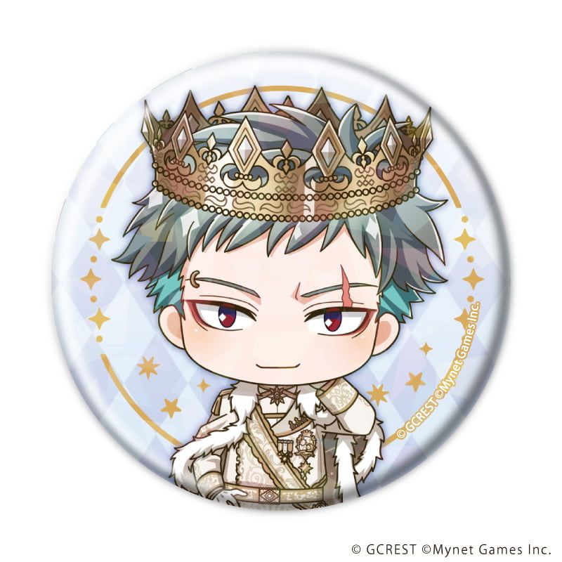 ホログラム缶バッジ(57mm)「夢王国と眠れる100人の王子様」27/ブラインド(8種)(ミニキャライラスト)