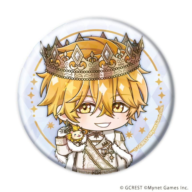 ホログラム缶バッジ(57mm)「夢王国と眠れる100人の王子様」27/ブラインド(8種)(ミニキャライラスト)