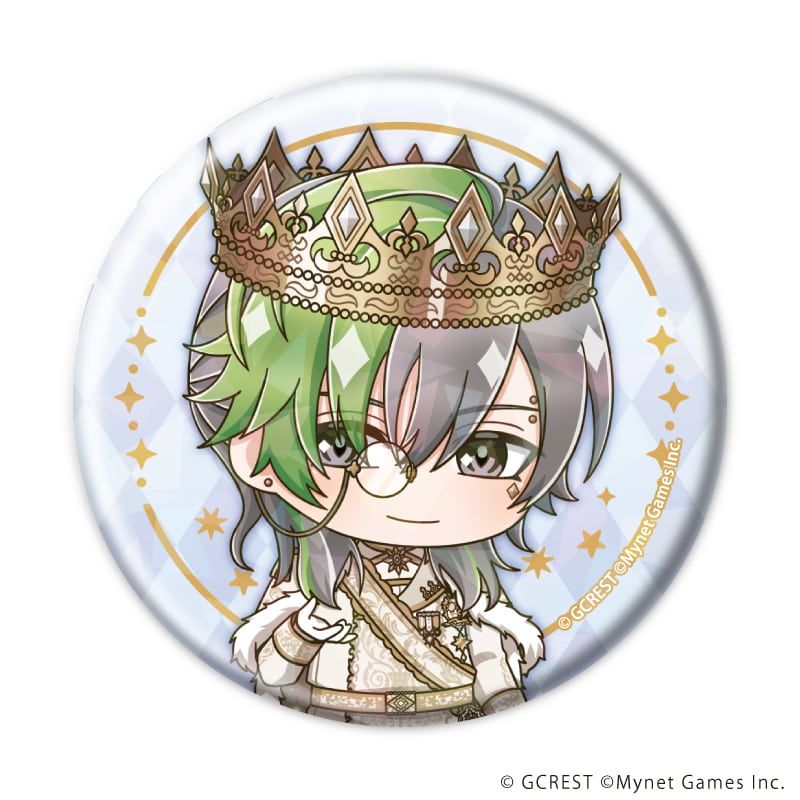 ホログラム缶バッジ(57mm)「夢王国と眠れる100人の王子様」26/ブラインド(8種)(ミニキャライラスト)