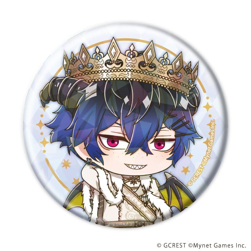 ホログラム缶バッジ(57mm)「夢王国と眠れる100人の王子様」26/ブラインド(8種)(ミニキャライラスト)