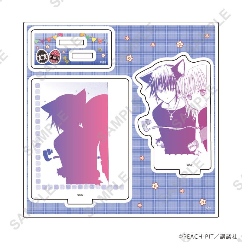 アクリルスタンドプレート「しゅごキャラ！」58/日奈森あむ&月詠イクト(公式イラスト)