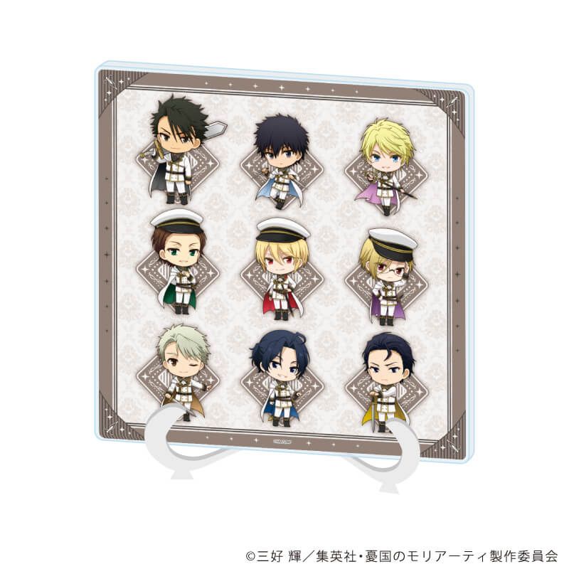 アクリルアートボード「憂国のモリアーティ」01/ナイトver.集合デザイン(ミニキャライラスト)