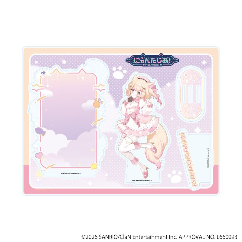 プレミアム アクリルジオラマプレート「にゃんたじあ！」05/若魔雲ふわり 2026誕生日ver.(公式イラスト)