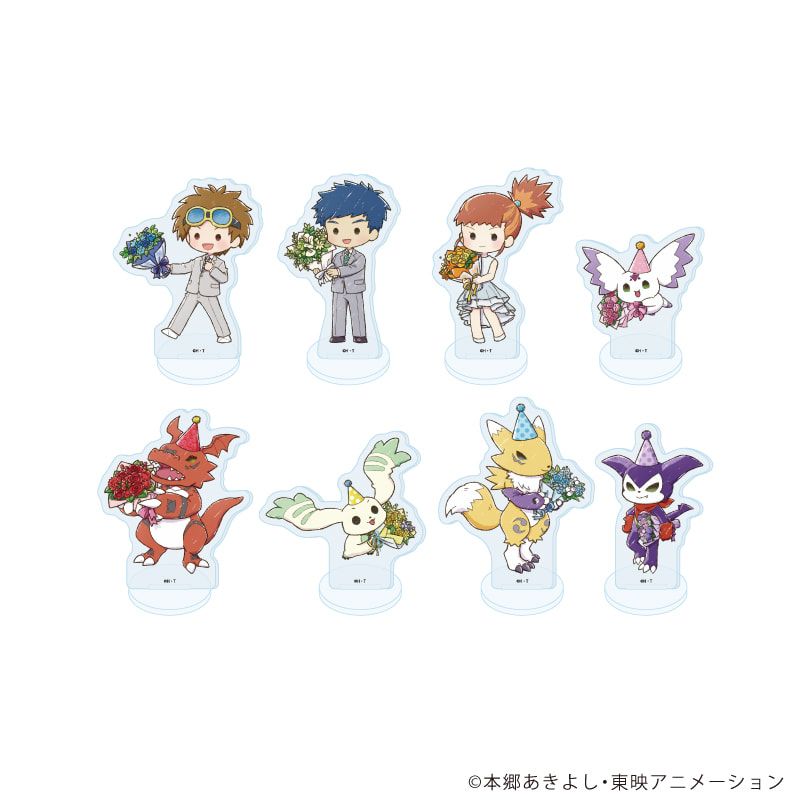 アクリルぷちスタンド「デジモンテイマーズ」02/お祝いver. コンプリートセット(全8種)(グラフアートイラスト)