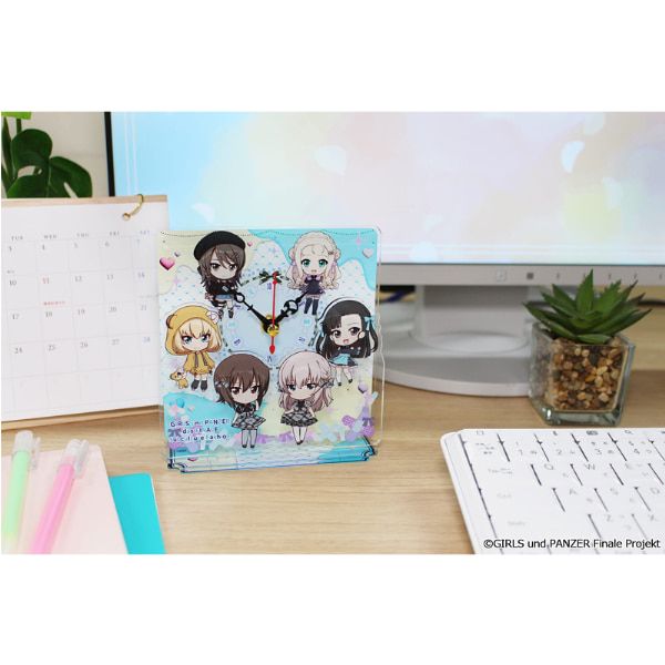ガールズ＆パンツァー 最終章 ぷちちょこミニアクリル置時計【サブカルファッションver.】B