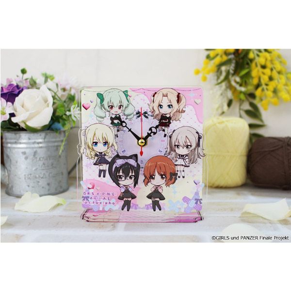 ガールズ＆パンツァー 最終章 ぷちちょこミニアクリル置時計【サブカルファッションver.】A