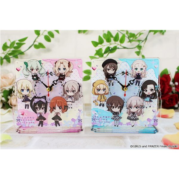 ガールズ＆パンツァー 最終章 ぷちちょこミニアクリル置時計【サブカルファッションver.】A