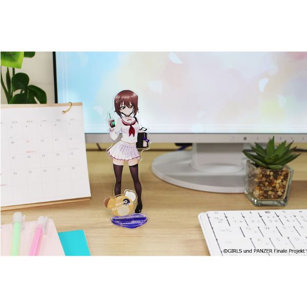 ガールズ＆パンツァー 最終章 描き下ろしアクリルスタンド【西住まほ】ギャル制服ver.