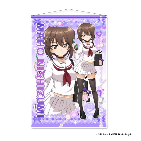 ガールズ＆パンツァー 最終章 描き下ろしB2タペストリー【西住まほ】ギャル制服ver.