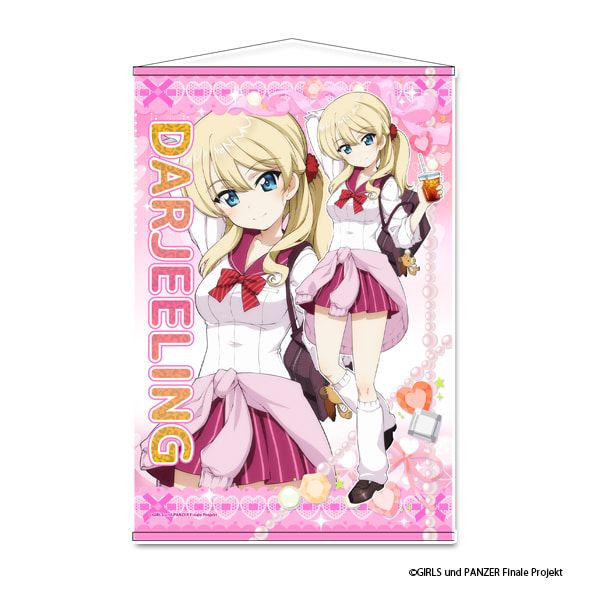 ガールズ＆パンツァー 最終章 描き下ろしB2タペストリー【ダージリン】ギャル制服ver.