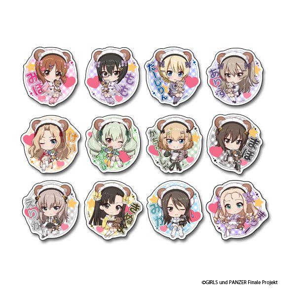 ガールズ＆パンツァー 最終章 ぷちちょこステッカーセット【ジャージメイドver.】