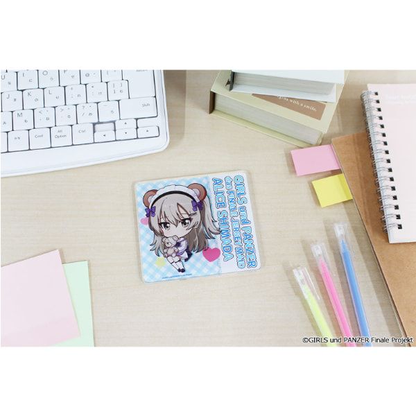 ガールズ＆パンツァー 最終章 ぷちちょこアクリルコースター【島田愛里寿】ジャージメイドver.