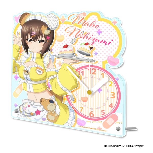 ガールズ＆パンツァー 最終章 描き下ろし アクリル置時計【西住まほ】ジャージメイドver.