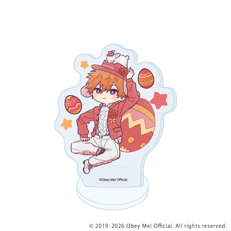 アクリルぷちスタンド「Obey Me! Nightbringer」22/イースターver.コンプリートセット(全7種)(レトロアートイラスト)