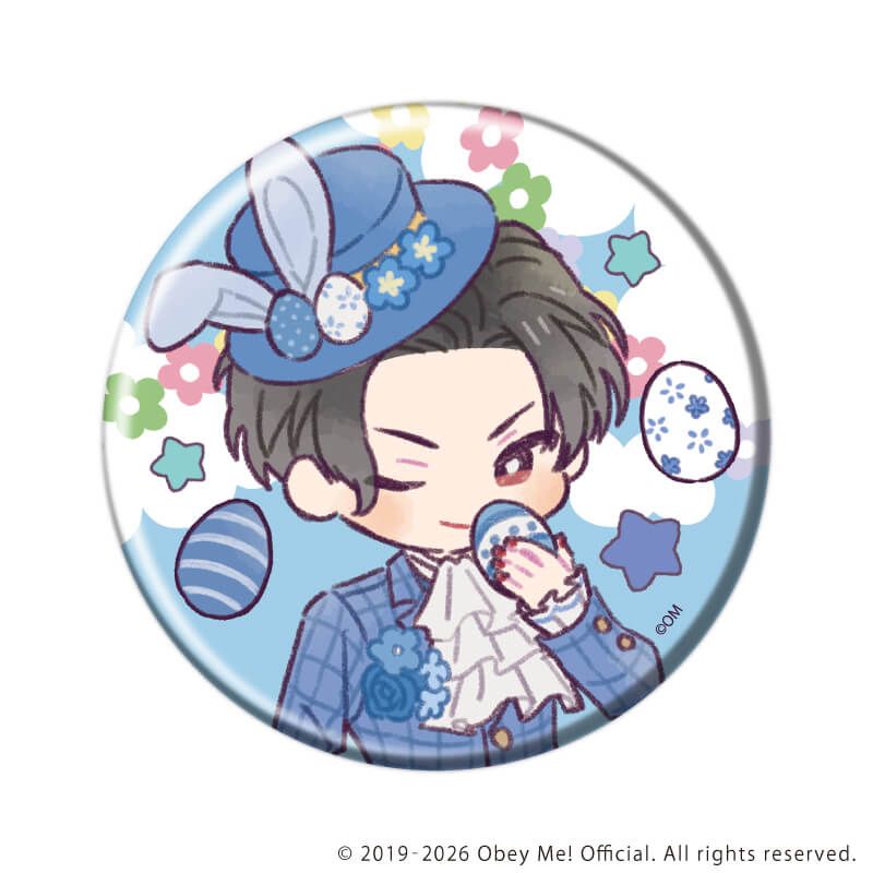 缶バッジ「Obey Me! Nightbringer」47/イースターver.コンプリートセット(全7種)(レトロアートイラスト)