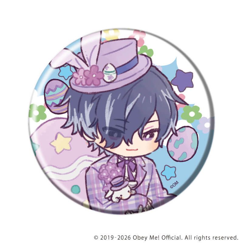 缶バッジ「Obey Me! Nightbringer」47/イースターver.コンプリートセット(全7種)(レトロアートイラスト)