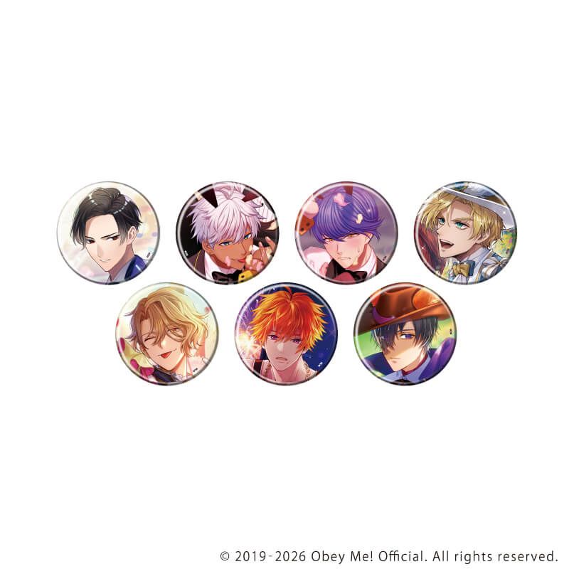 缶バッジ「Obey Me! Nightbringer」46/コンプリートセット(全7種)(公式イラスト)